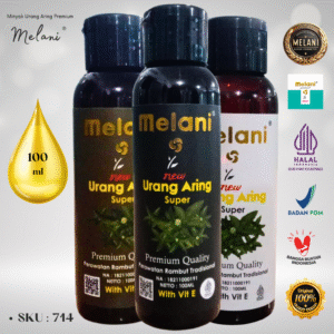 714 Melani Minyak Urang Aring / Orang Aring PREMIUM 100 ml Botol Flip Top | 3 Pilihan Warna – BPOM dan HALAL Terdaftar