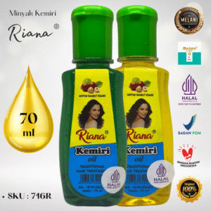 716RK Riana by Melani Minyak Kemiri 70 ml Botol Plastik ∣ 2 Pilihan Warna – BPOM dan HALAL Terdaftar