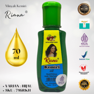716RK Riana by Melani Minyak Kemiri 70 ml Botol Plastik ∣ 2 Pilihan Warna – BPOM dan HALAL Terdaftar