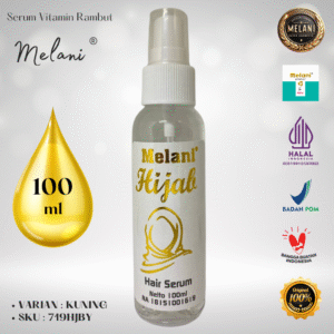 719HJB Melani Serum Vitamin Rambut Hijab 100 ml | 4 Pilihan Warna – BPOM dan HALAL Terdaftar
