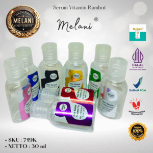 719K Melani Serum Vitamin Rambut 30 ml | 8 Pilihan Warna – BPOM dan HALAL Terdaftar