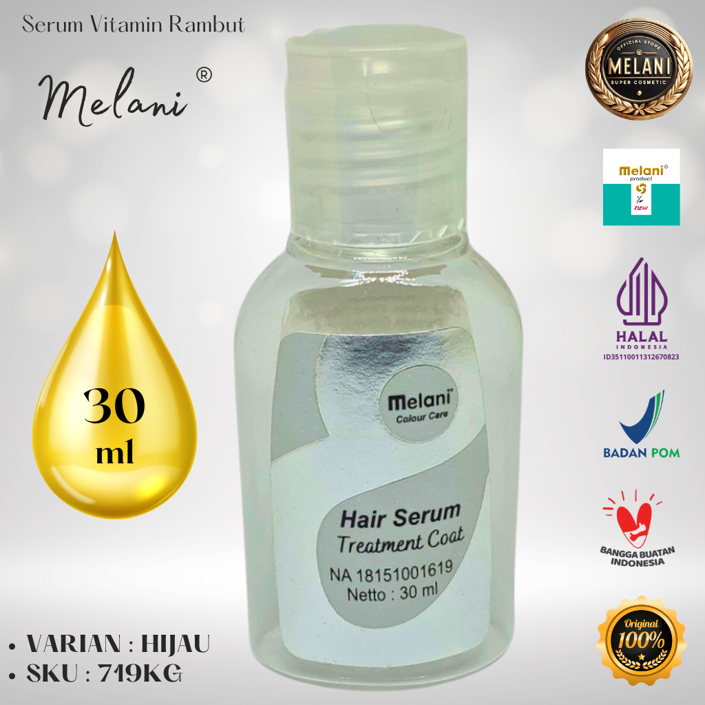 719K Melani Serum Vitamin Rambut 30 ml | 8 Pilihan Warna - BPOM dan HALAL Terdaftar - Gambar 7