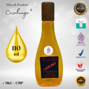 CBP Casabunga by Melani Minyak Rambut 110 ml Botol Plastik – BPOM dan HALAL Terdaftar