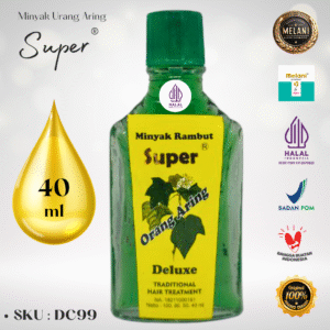 DC99 Super Urang Aring / Orang Aring 40 ml Botol Kerang Kaca – BPOM dan HALAL Terdaftar