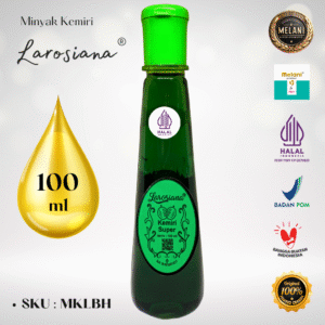 MKLB Larosiana by Melani Minyak Kemiri 100 ml Botol Plastik | 2 Pilihan Warna – BPOM dan HALAL Terdaftar